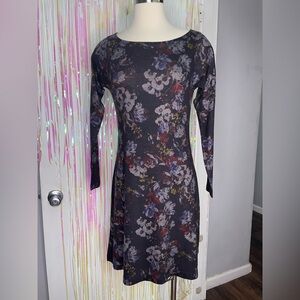 Nally & Millie Black Long Sleeve Sheath Dress Made in USA